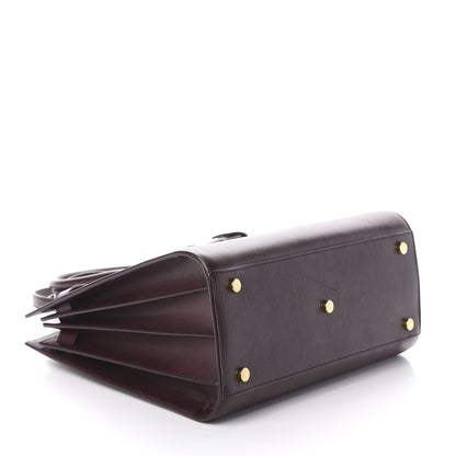 Saint Laurent Calfskin Small Sac De Jour Bordeaux 3 of 8