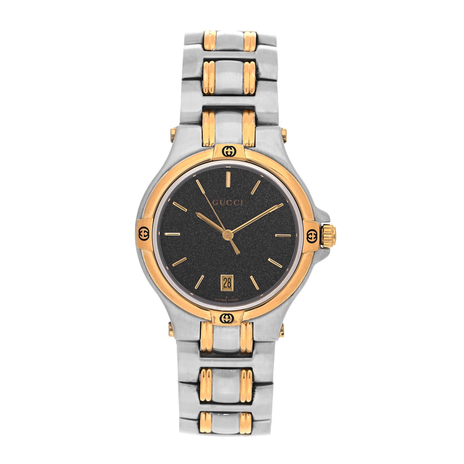 Gucci Stainless Steel 35mm 9040M Quartz Watch Black 1 of 4