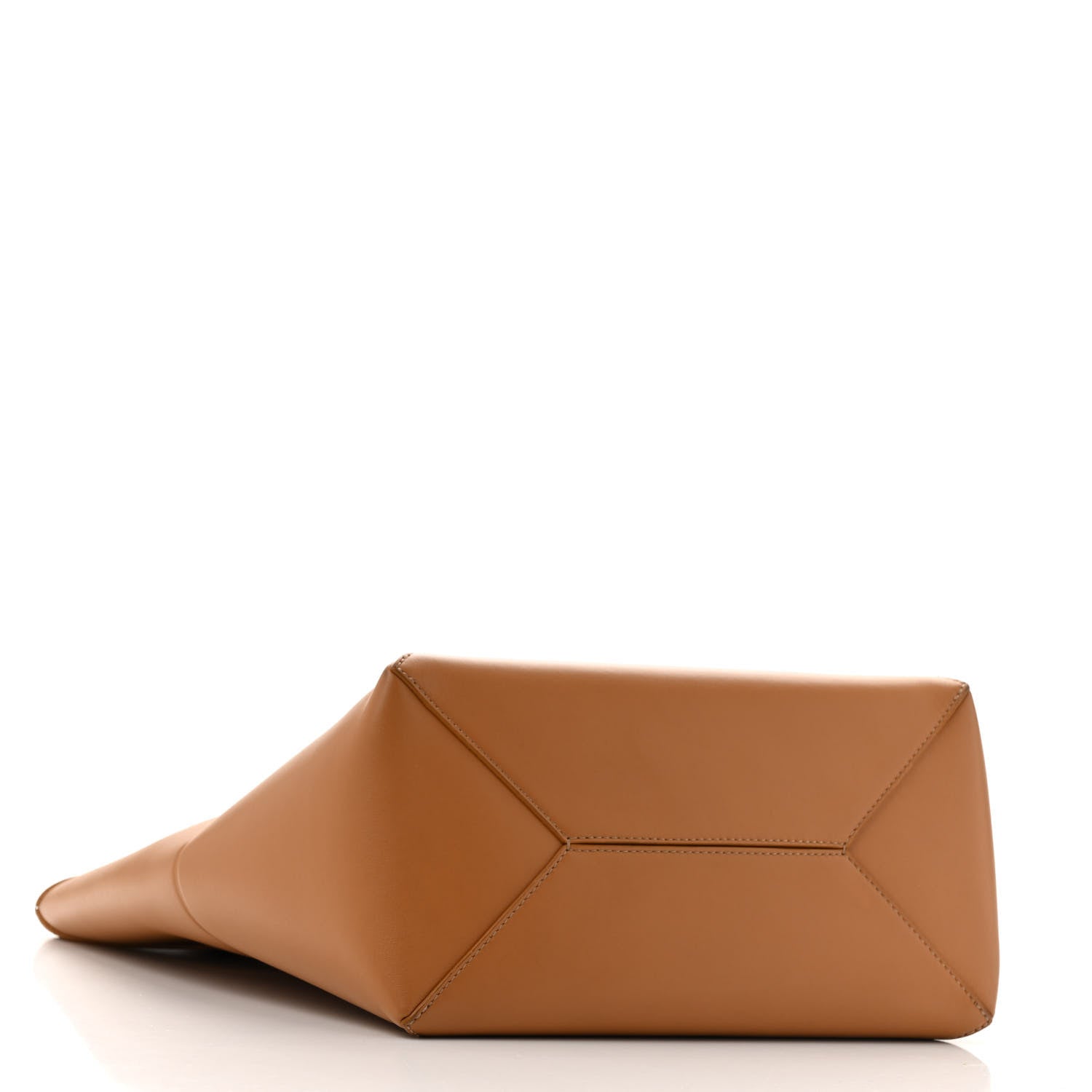 Loewe Shiny Calfskin Medium Puzzle Fold Tote Warm Desert 4 of 14