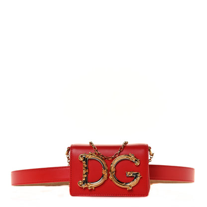 Dolce & Gabbana Nappa DG Girls Belt Bag 90 36 Red 1 of 21