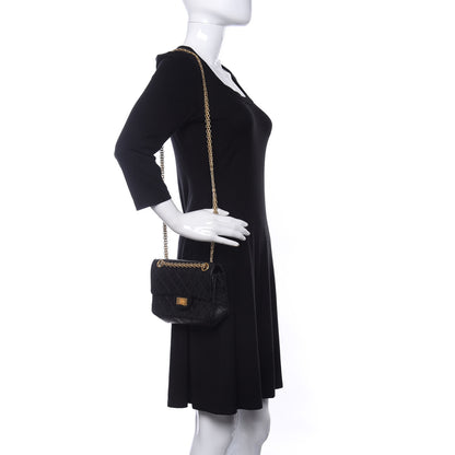 Chanel Aged Calfskin Quilted 2.55 Reissue Mini Flap Black 2 of 11