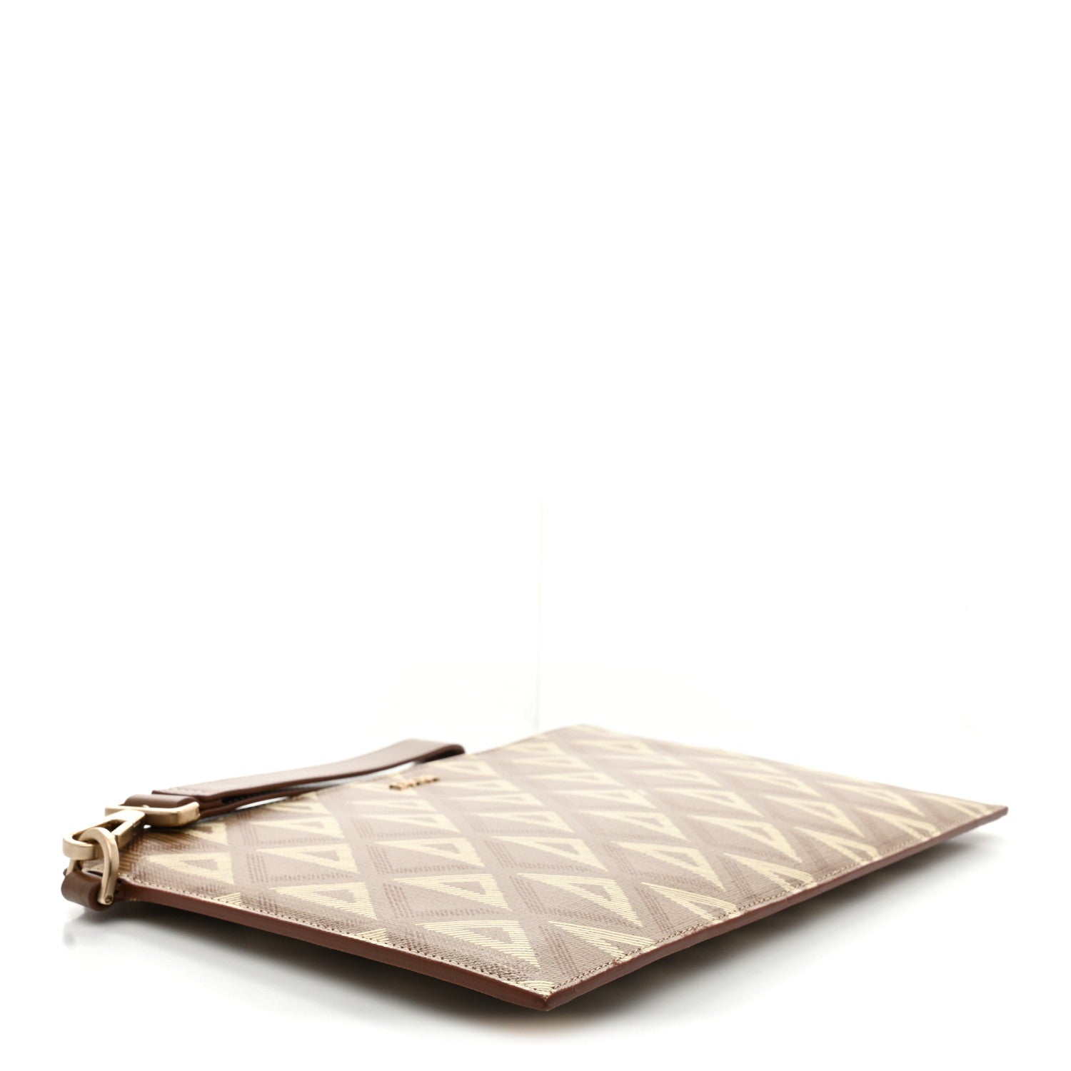 Christian Dior Coated Canvas CD Diamond Hit The Road A5 Pouch Coffee 4 of 8