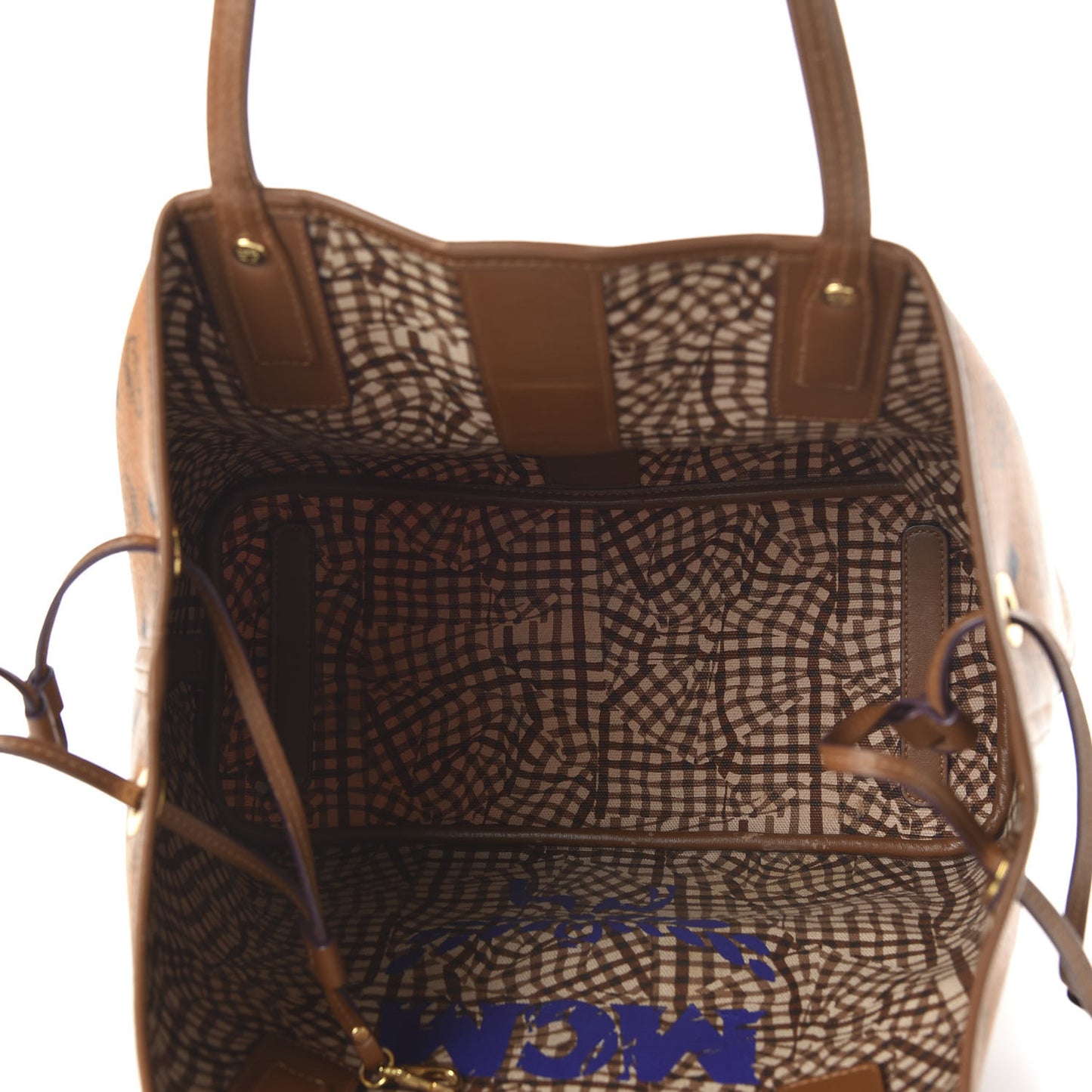 Visetos Medium Liz Reversible Shopper Tote Cognac