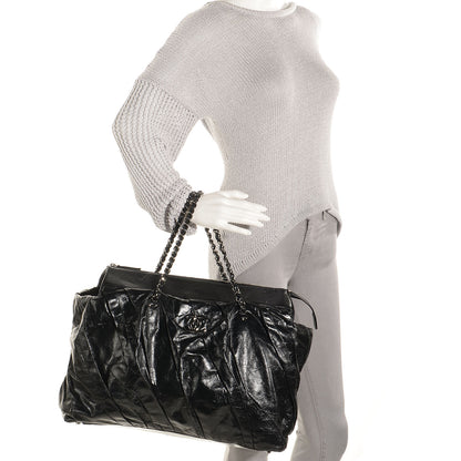 Chanel Glazed Calfskin Twisted Camera Case Black 2 of 7