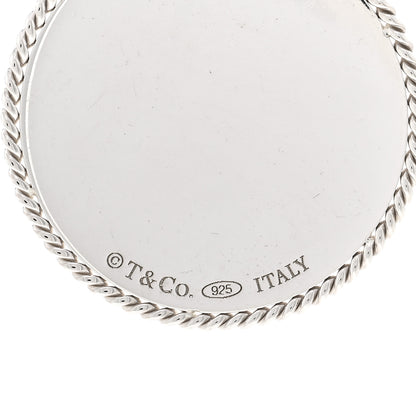 Tiffany Sterling Silver Twist Round Charm Necklace 4 of 4