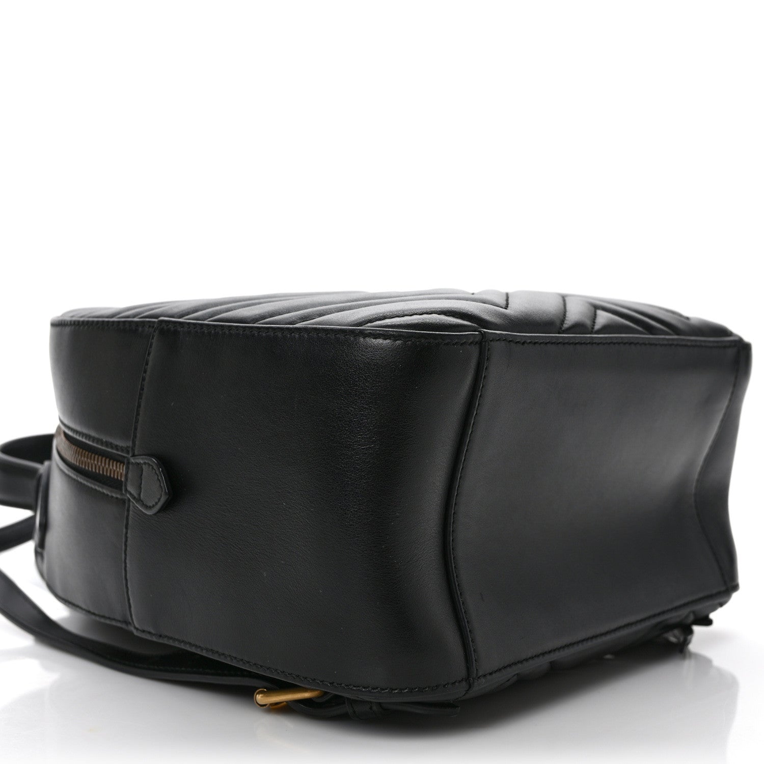 Gucci Calfskin Matelasse GG Marmont Dome Backpack Black 8 of 9