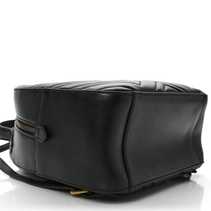 Gucci Calfskin Matelasse GG Marmont Dome Backpack Black 8 of 9