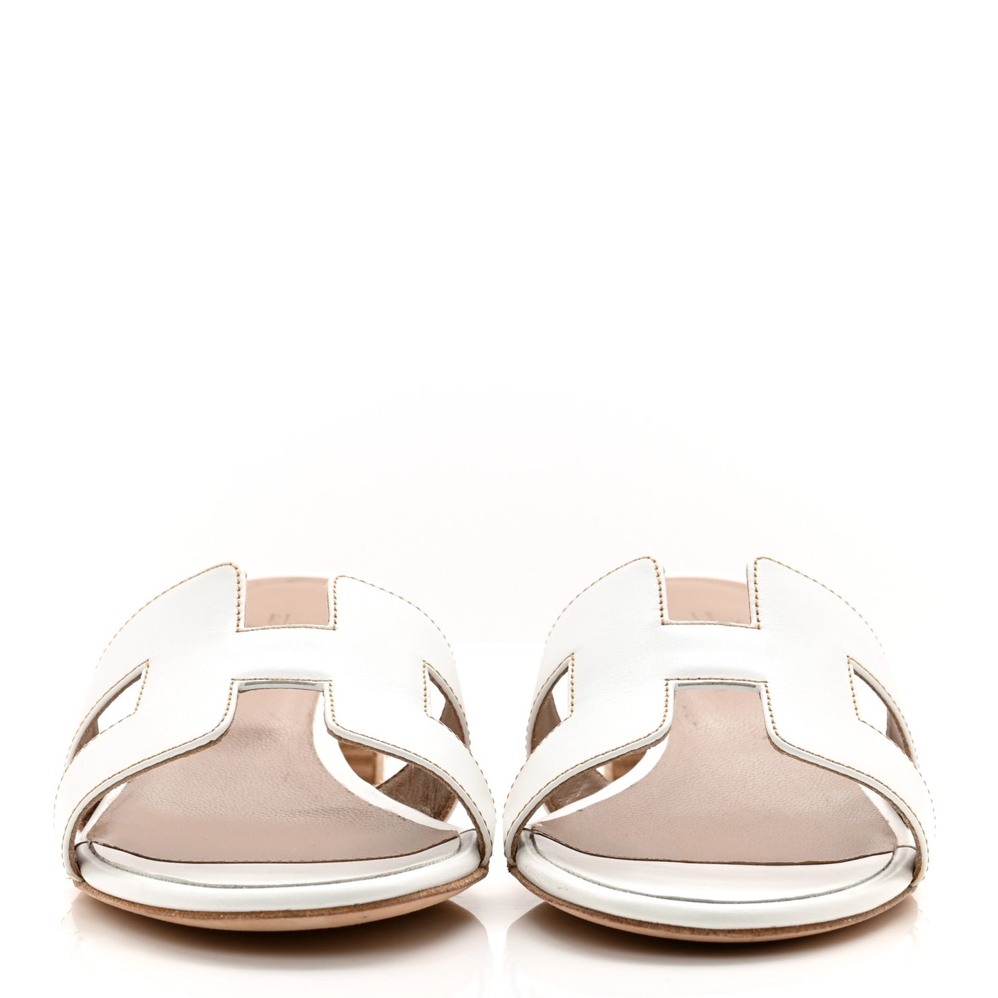Calfskin Oasis Sandals 37 White