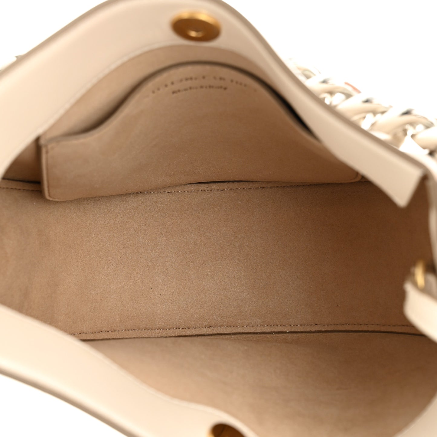 Eco Alter Nappa Medium Frayme Shoulder Bag Pure White