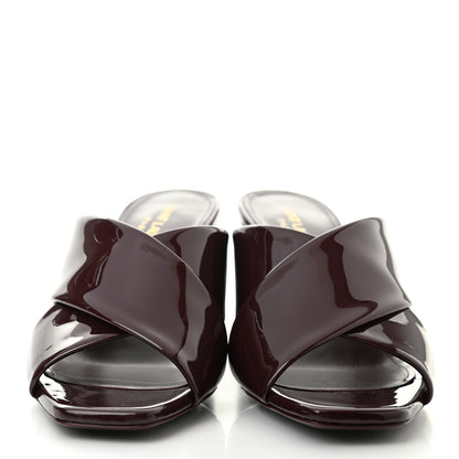 Saint Laurent Patent LouLou Mules 37 Barolo 2 of 8