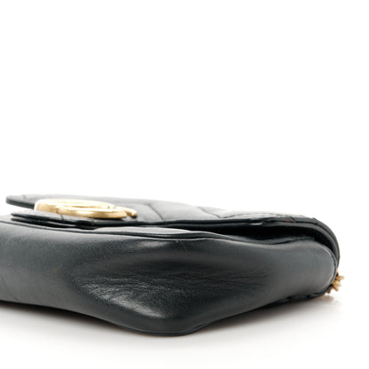 Gucci Calfskin Matelasse Super Mini GG Marmont Shoulder Bag Black 10 of 10