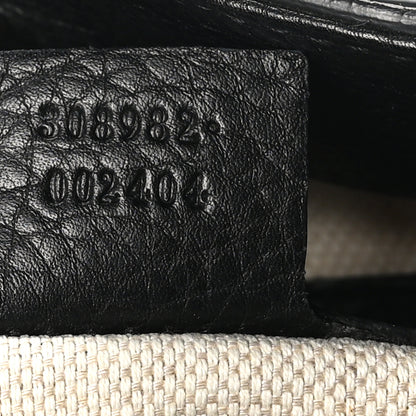 Gucci Pebbled Calfskin Medium Soho Chain Shoulder Bag Black 7 of 10