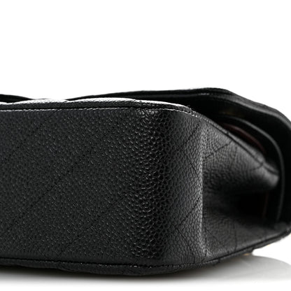 Chanel Caviar Quilted Medium Double Flap Black 10 of 13