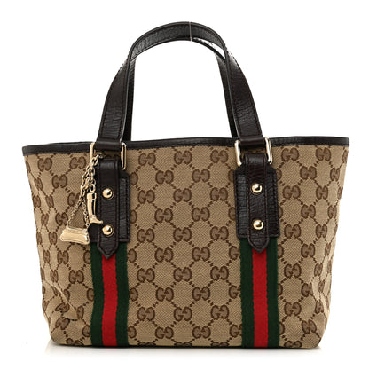 Gucci Monogram Small Jolicoeur Tote Dark Brown 1 of 14