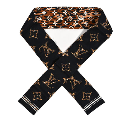 Louis Vuitton Silk Monogram Giant Jungle Bandeau Black 1 of 4
