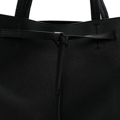 Celine Soft Grained Calfskin Small Belt Cabas Phantom Black 8 of 10