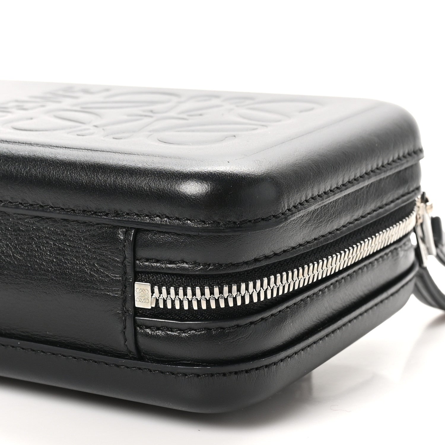 Loewe Calfskin Molded Sling Crossbody Bag Black 8 of 9