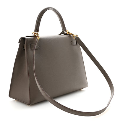 Hermes Epsom Kelly Sellier 28 Etain 3 of 10