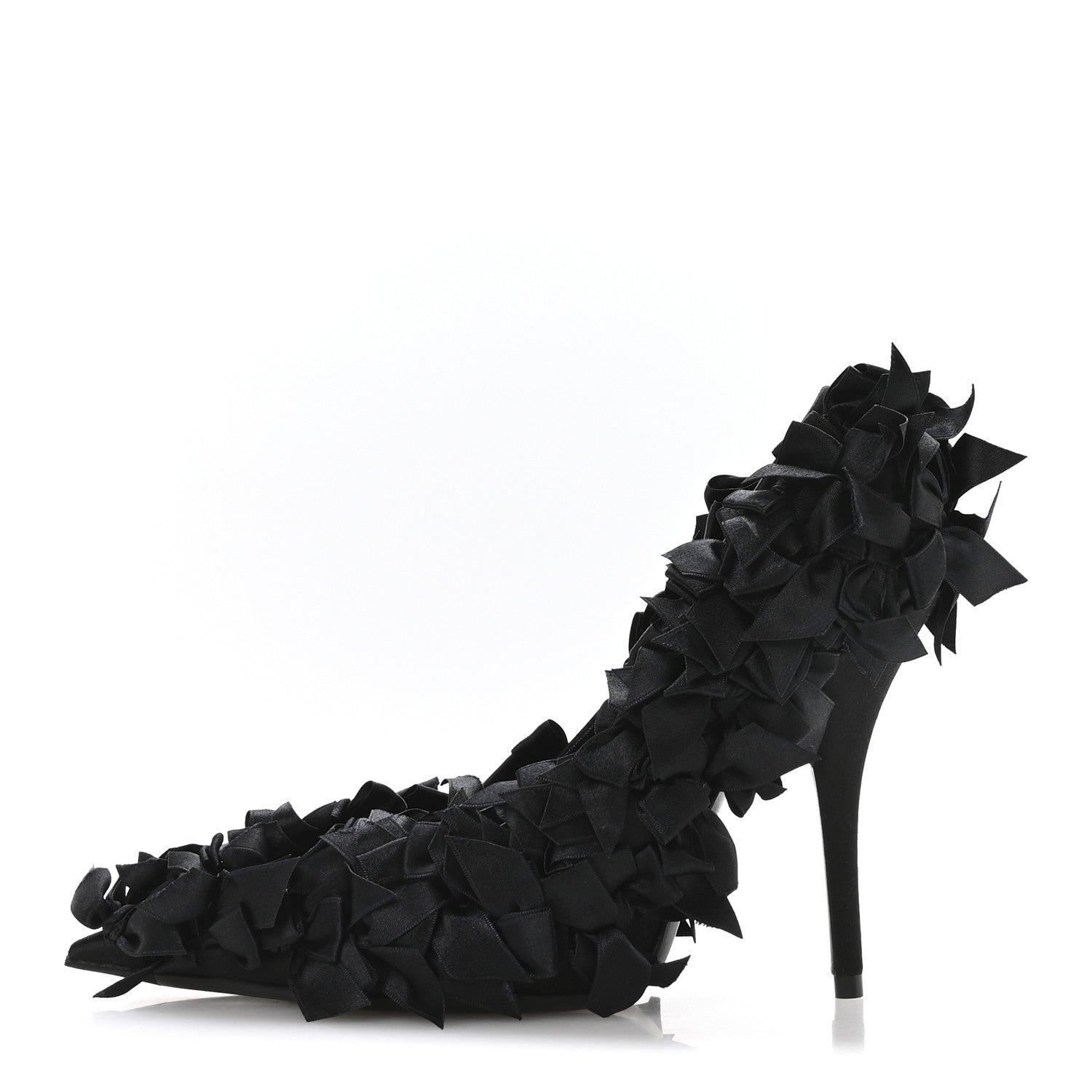 Balenciaga Satin Pointed Marie A Bows All Over 110mm Pumps 35 Black 1 of 9