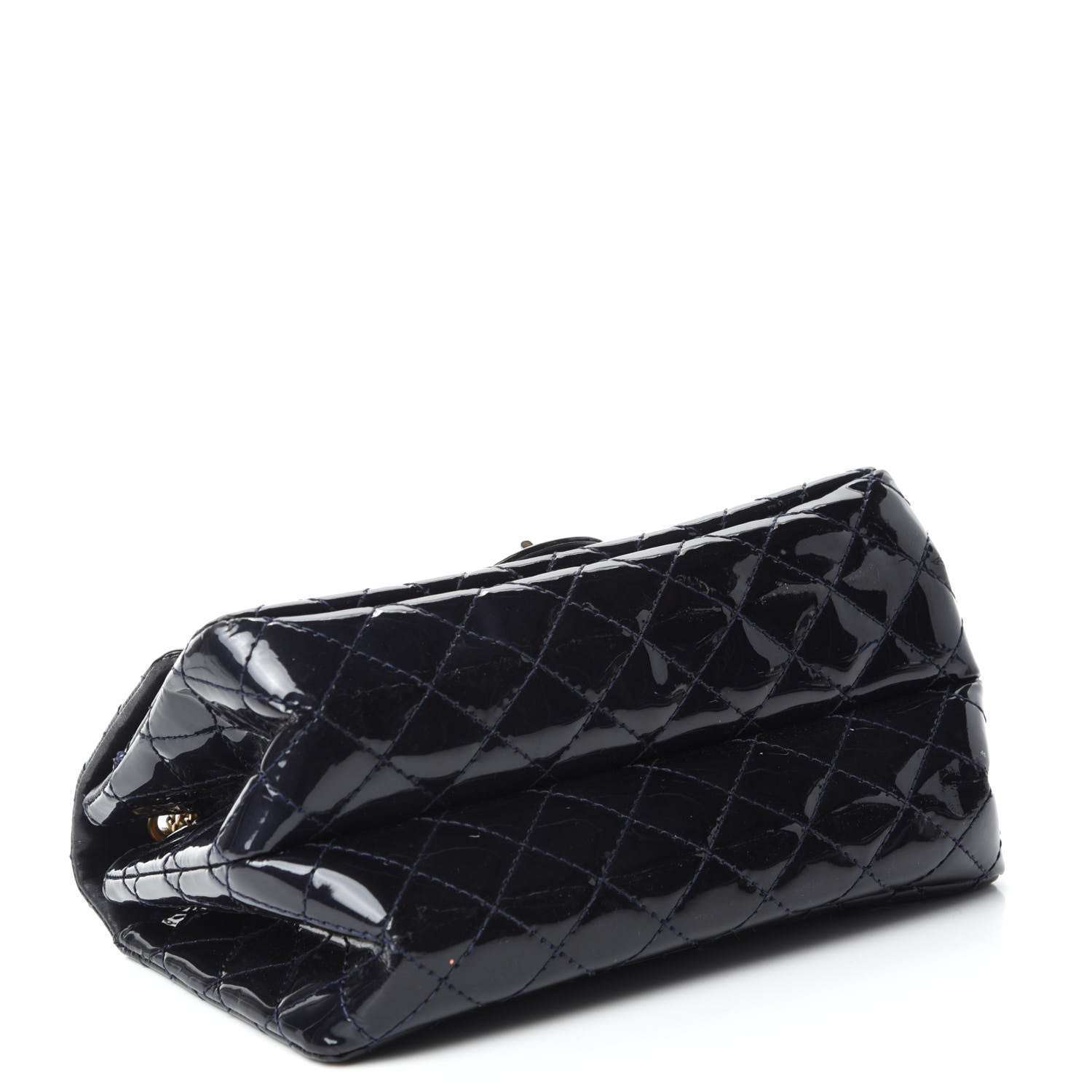 Chanel Patent Quilted Accordion Reissue 2.55 Flap Navy 5 of 15