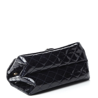 Chanel Patent Quilted Accordion Reissue 2.55 Flap Navy 5 of 15
