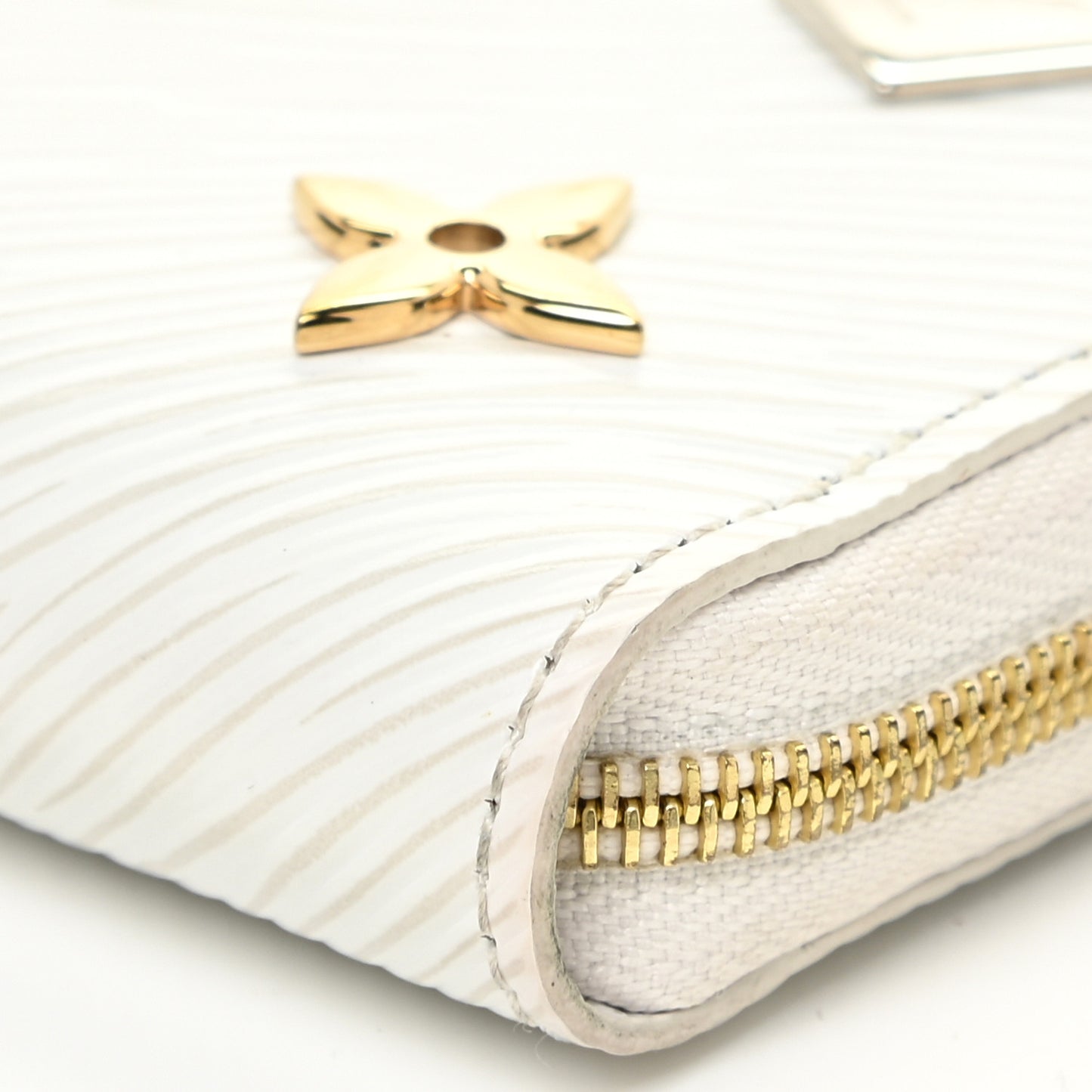 Epi Love Lock Zippy Coin Purse White