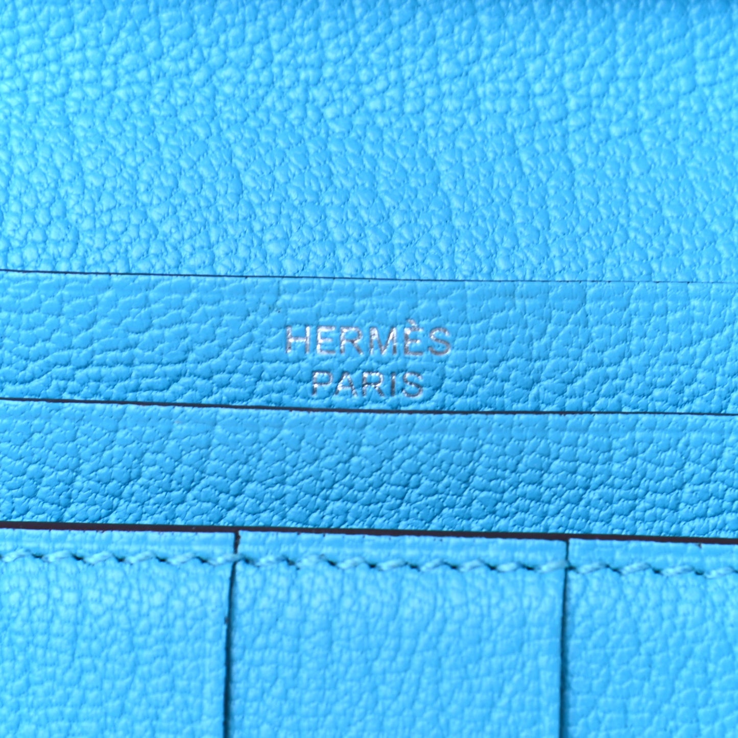 Chevre Mysore Bearn Gusset Wallet Bleu Azteque
