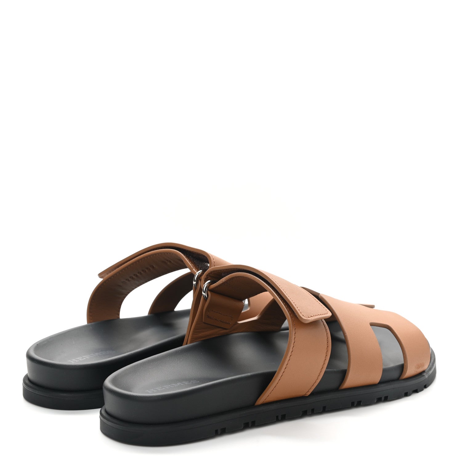 Hermes Calfskin Womens Chypre Sandals 37 Naturel 4 of 9