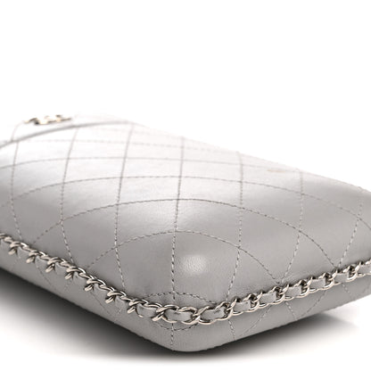 Chanel Lambskin Quilted Chain Around Phone Holder Grey 9 of 15