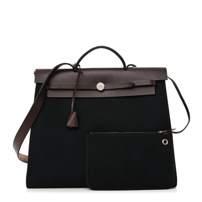 Hermes Toile Vache Hunter Herbag Zip 39 MM Black Ebene 1 of 15