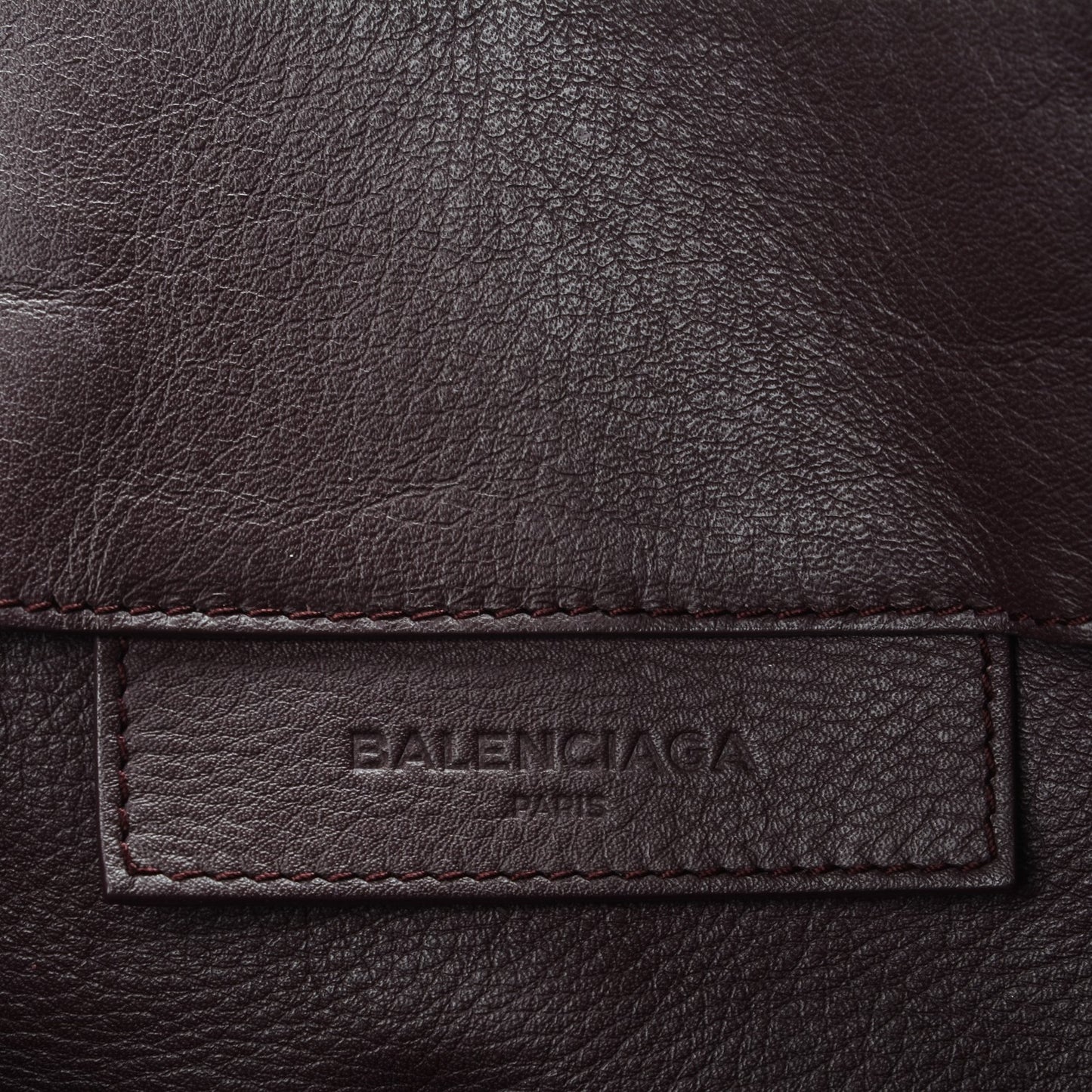 Veau Papier A5 Zip Around Tote Aubergine