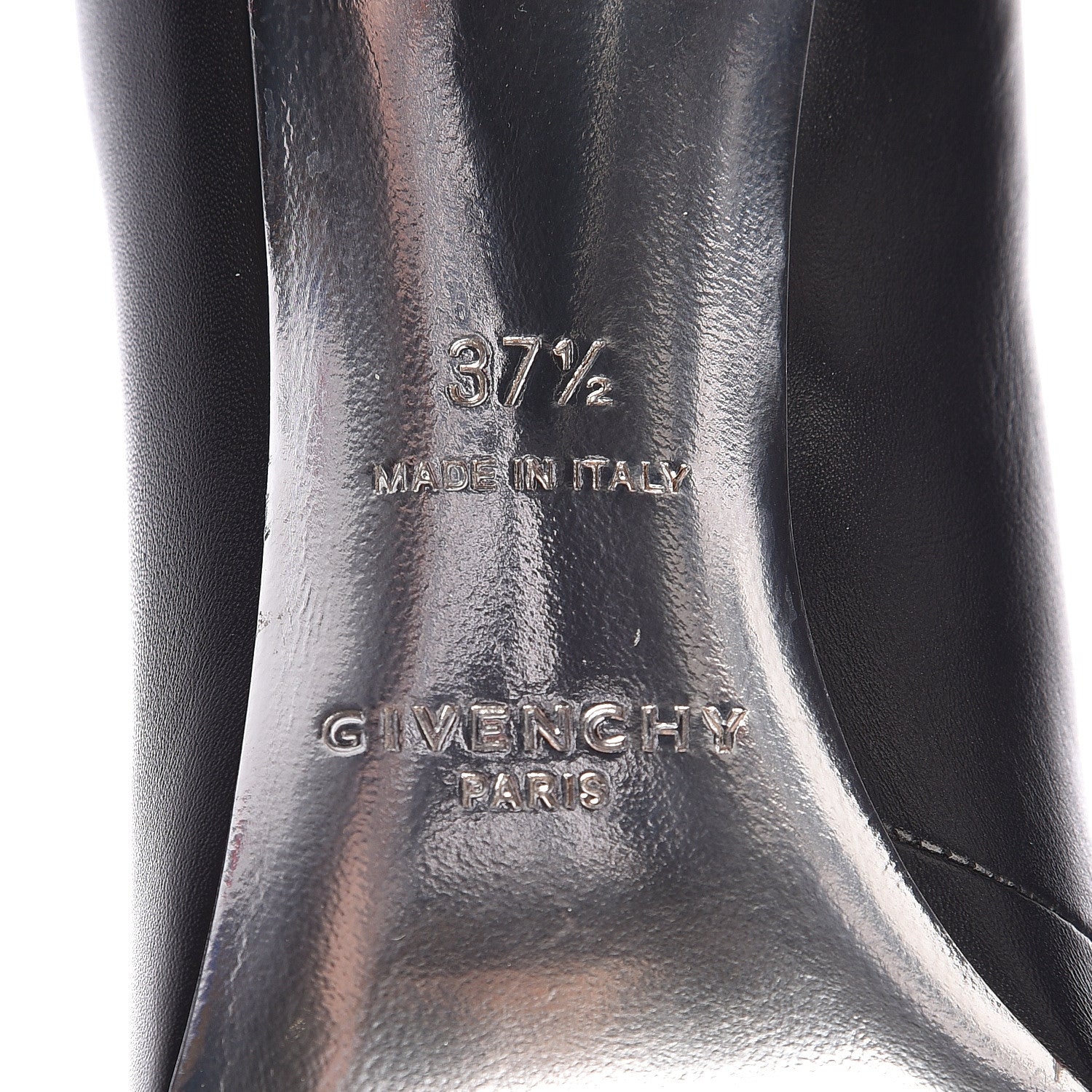 Givenchy Calfskin Botte Show 80 Ankle Bootie 37.5 Black 6 of 11