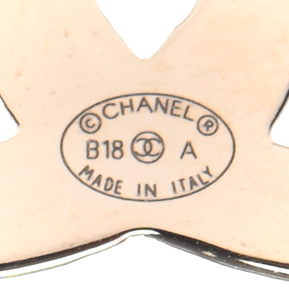 Chanel Crystal Enamel Large CC Earrings Gold Black White Pink 4 of 4