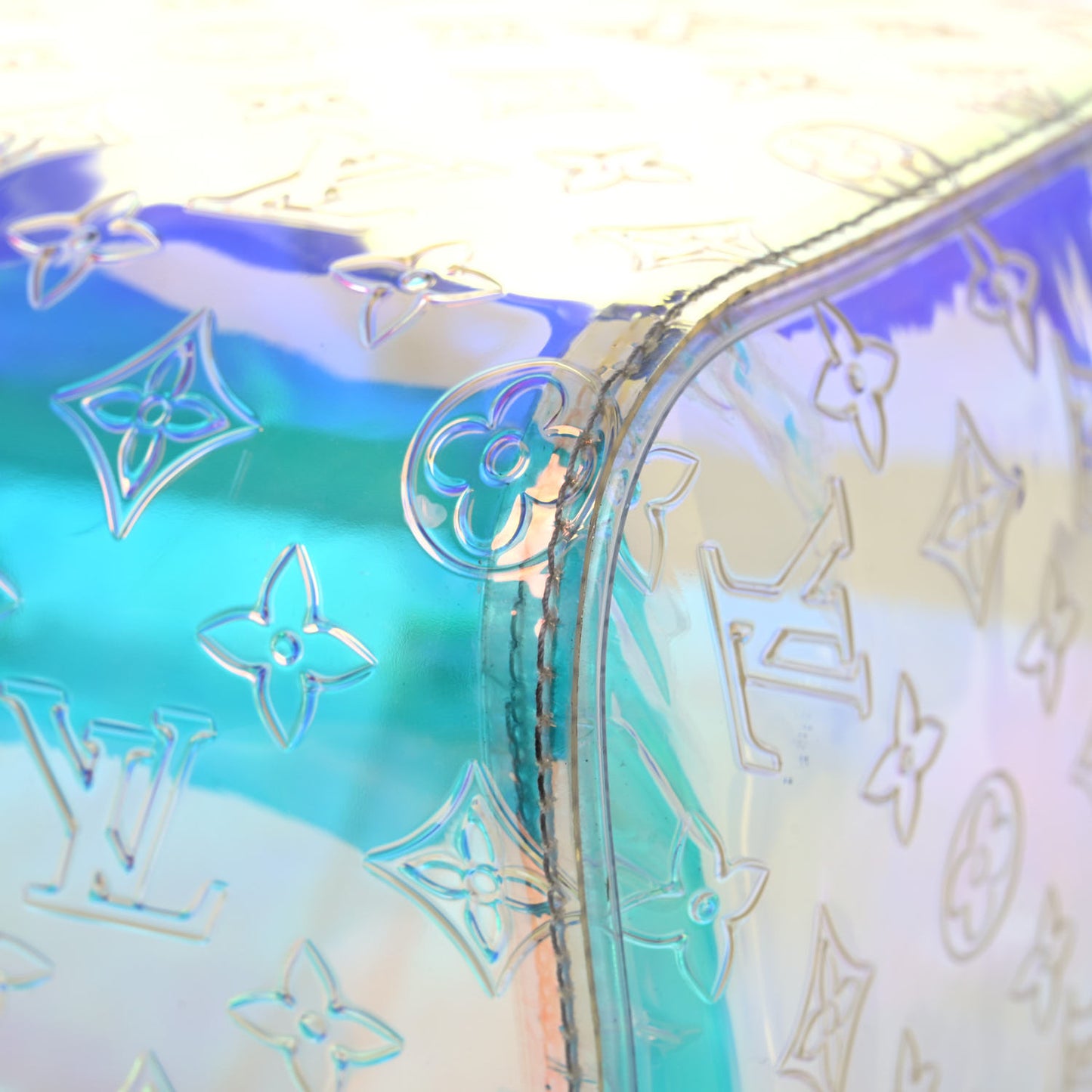 PVC Monogram Keepall Bandouliere 50 Iridescent Prism