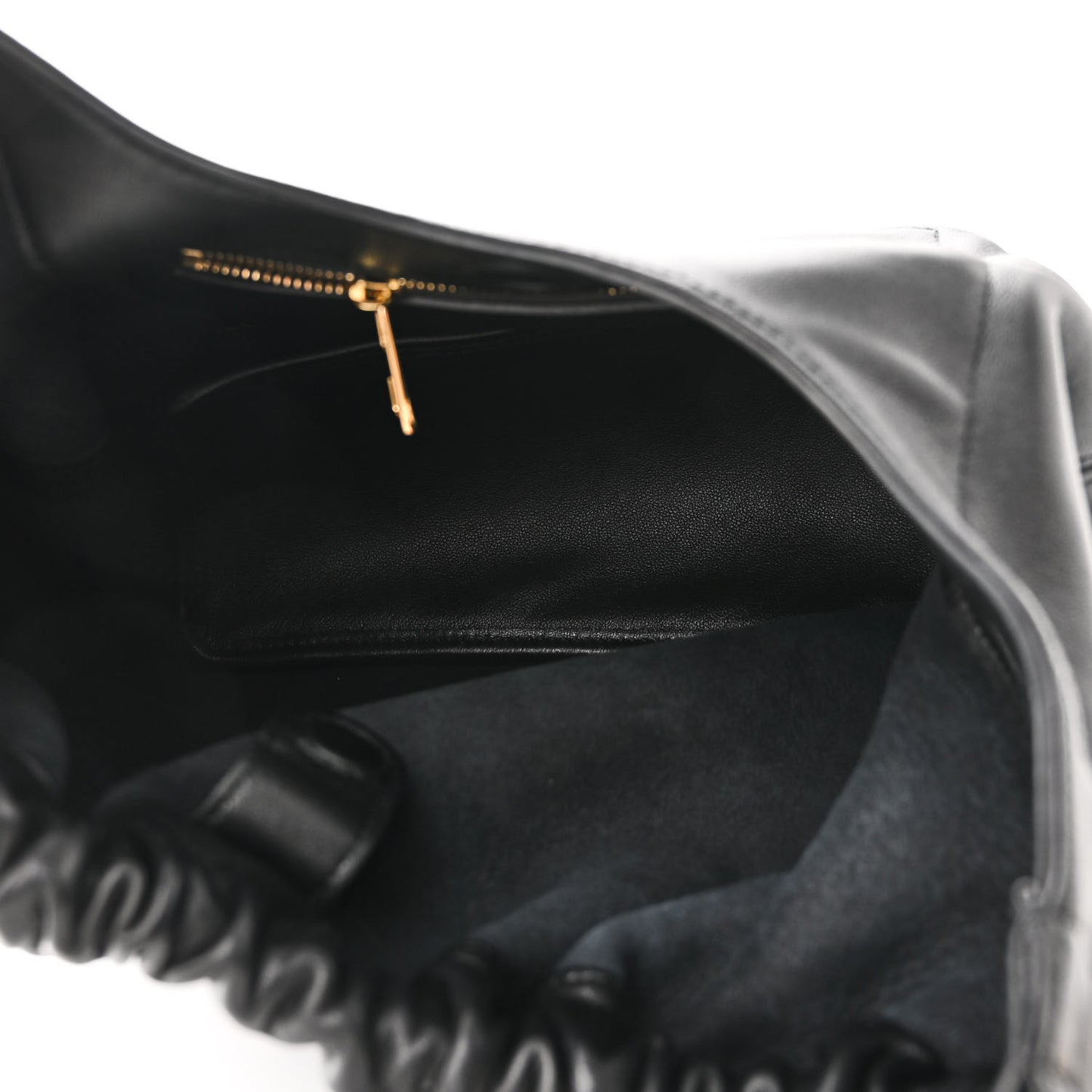 Buttery Nappa Lambskin Mini Squeeze Bag Black