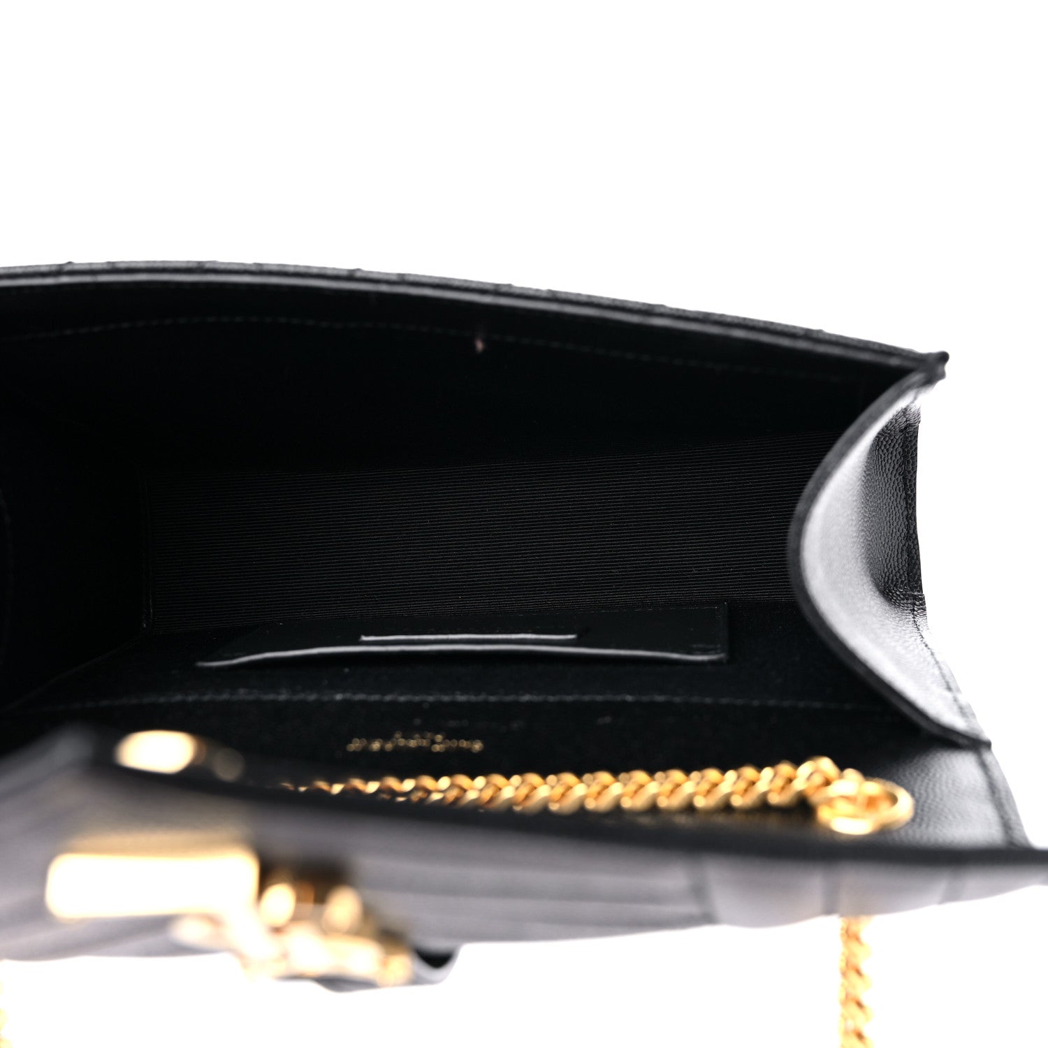 Saint Laurent Grain De Poudre Textured Mixed Matelasse Triquilt Small Monogram Satchel Black 4 of 8