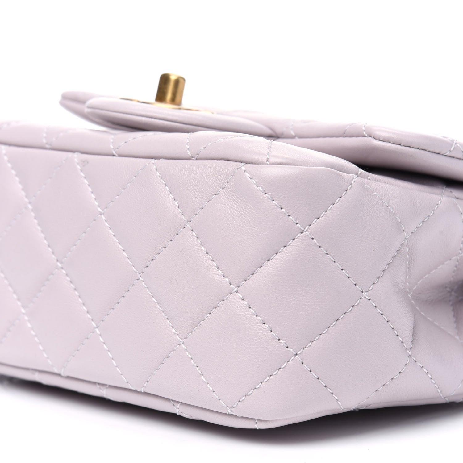 Chanel Lambskin Quilted Mini Pearl Crush Flap Light Purple 8 of 10