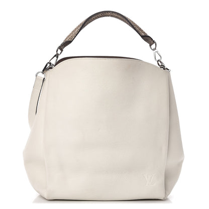 Louis Vuitton Veau Cachemire Python Babylone MM White 1 of 14