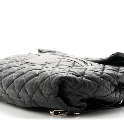 Chanel Lambskin Quilted Coco Cocoon Backpack Black 10 of 10