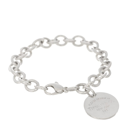 Tiffany Sterling Silver Return to Tiffany Round Tag Charm Bracelet 1 of 3