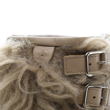 Chanel Fantasy Fur Mukluks Short Boots 38.5 Beige 8 of 8