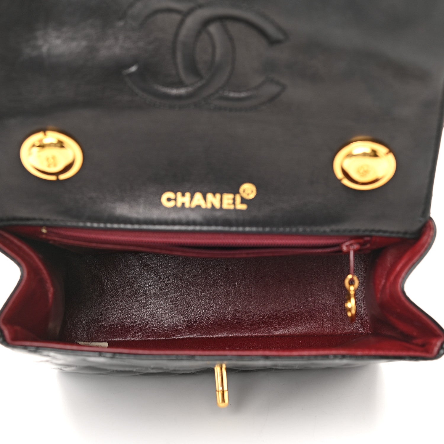 Chanel Patent Quilted Small Kelly Flap Bag Black 4 of 10