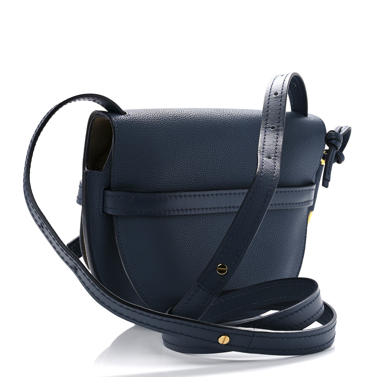 Loewe Grained Calfskin Small Gate Crossbody Bag Steel Blue 3 of 9