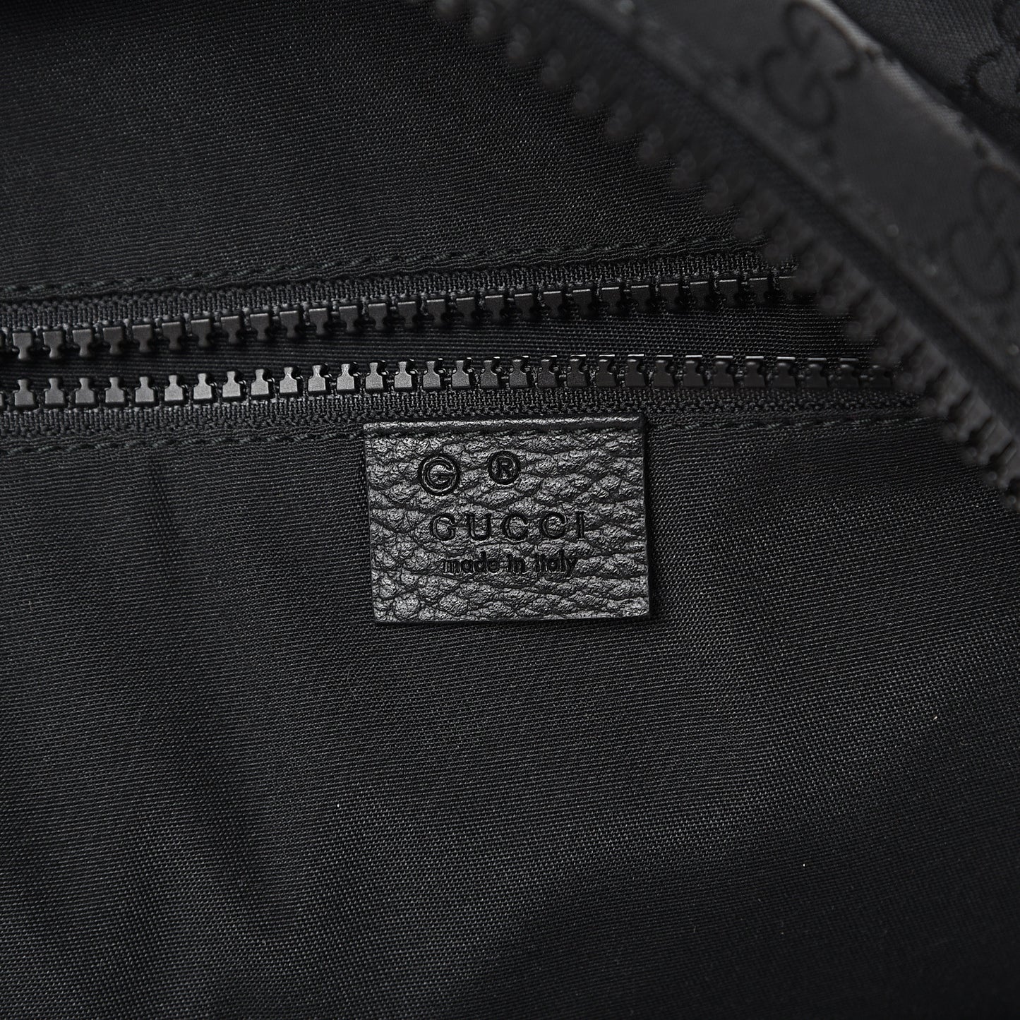 Nylon Monogram Slim Backpack Black