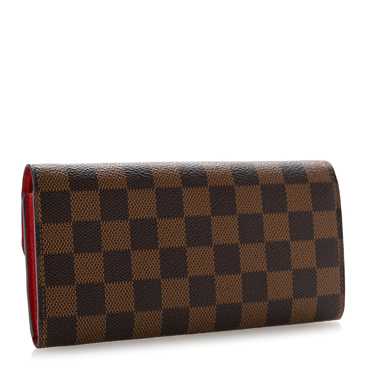 Damier Ebene Emilie Wallet Red