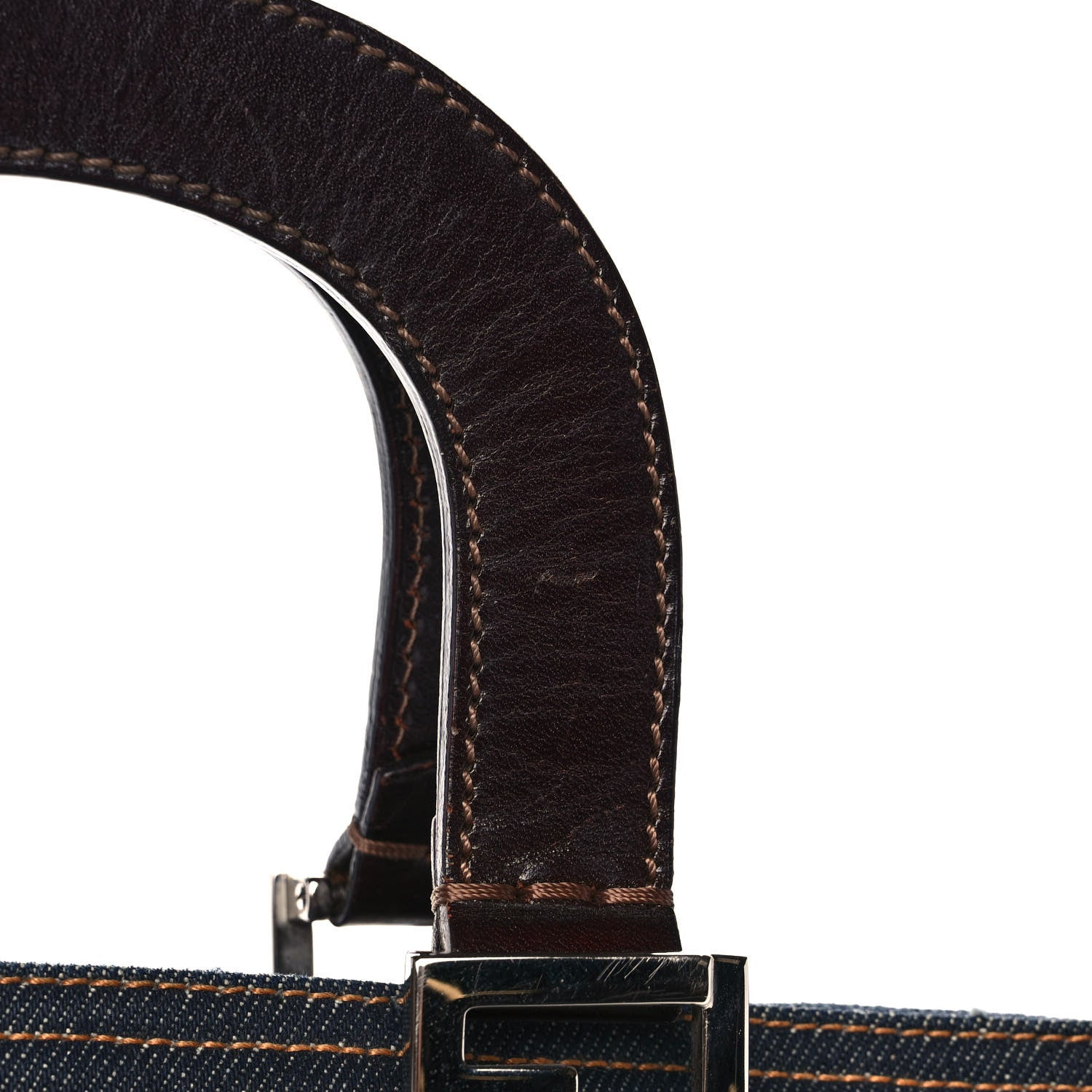 Fendi Denim Holdall Tote Blue 11 of 12