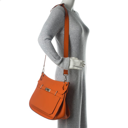 Hermes Taurillon Clemence Jypsiere 34 Orange 2 of 7