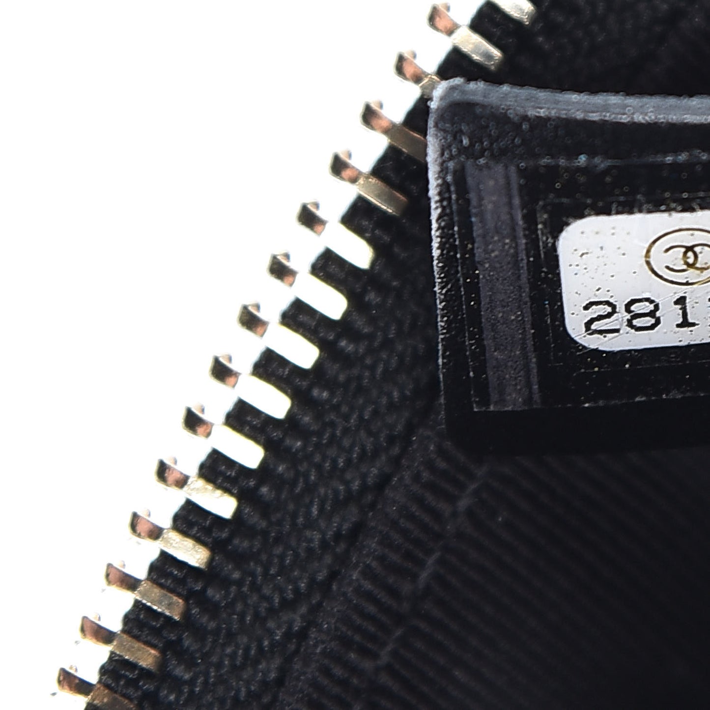 Caviar Quilted Waist Bag Black Gold