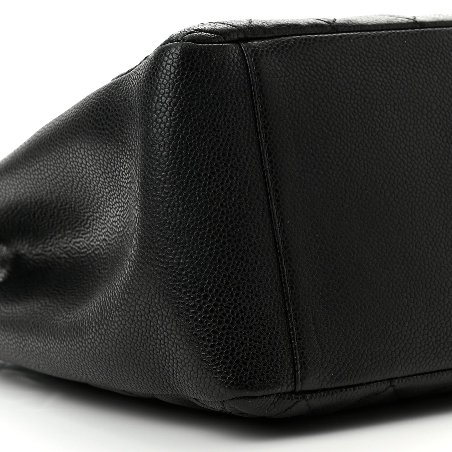 Caviar Quilted Grand Shopping Tote GST Black
