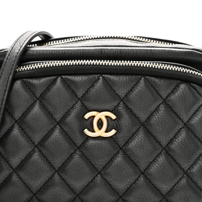 Chanel Calfskin Quilted Day Trips Camera Case Black 8 of 10